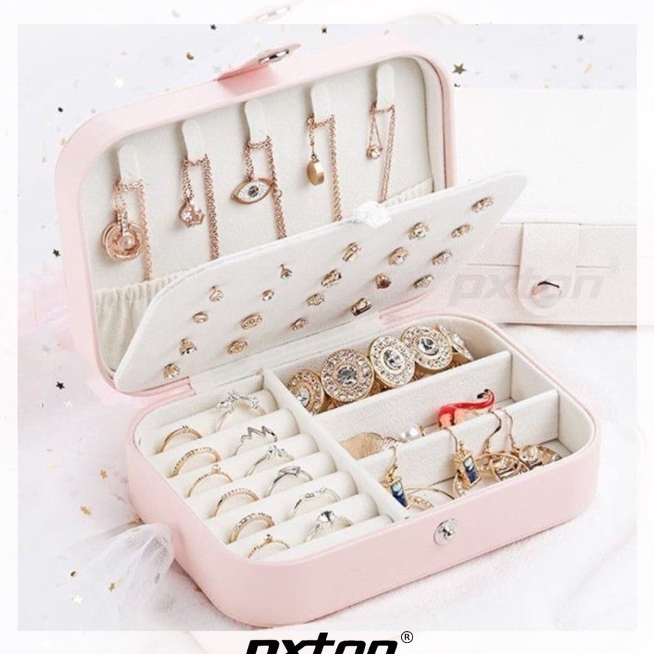 เทรนด์ใหม่ PXTON กล่องเครื่องประดับเดินทาง กล่องเครื่องประดับ กล่องเก็บเครื่องสําอาง MAKEUP BOX MINI