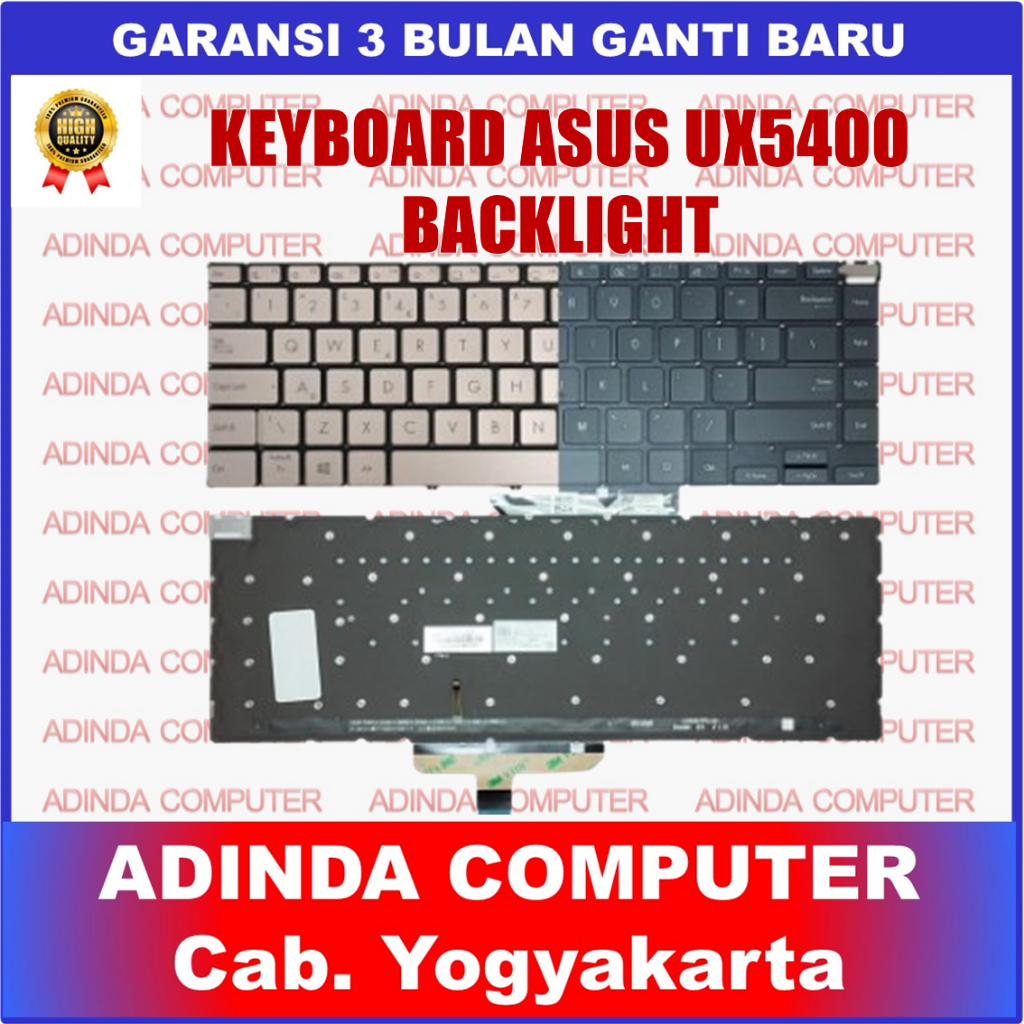 Asus Zenbook 14X OLED UX5400 UX5400ZF UX5401 UX5401E UX5401Z UM5401 UM5401QA Silver Backlight Backli