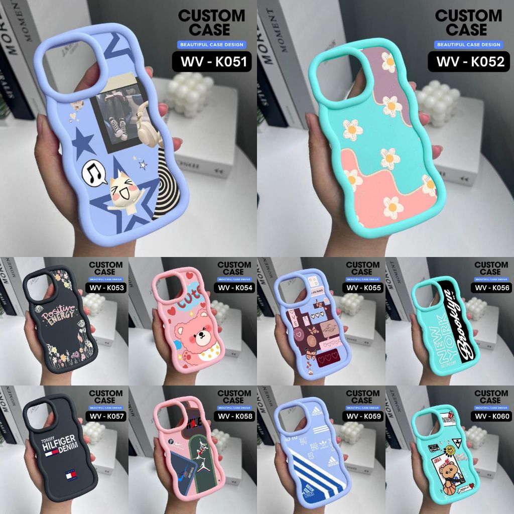 IPHONE 6/IP 6+/IP 7/IP 8/IP 7+/IP 8+ CASE MOTIF CODE WV K051-K060 ⭐️วีนัส เอซีซี