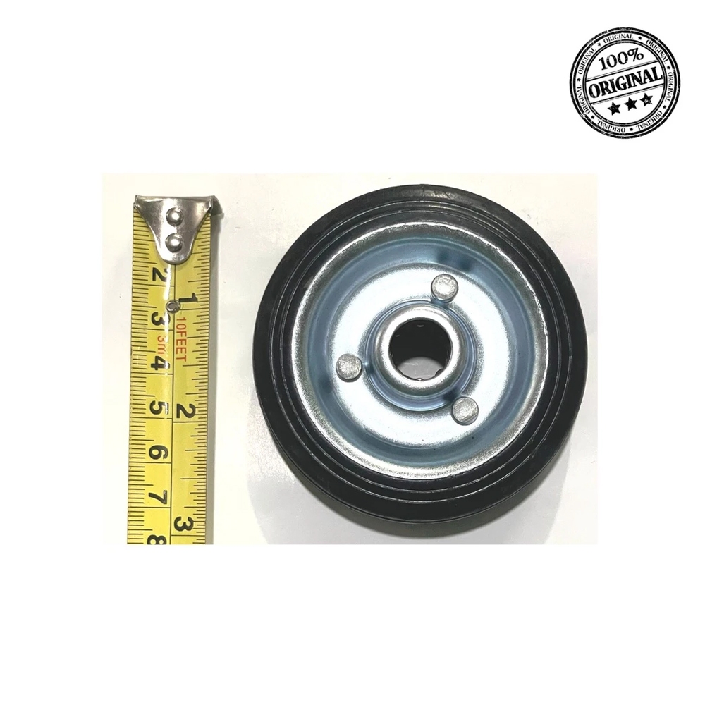 3" RUBBER TROLLEY WHEELS เฉพาะยาง LORI TROLLEY CART FLAT WHEELS