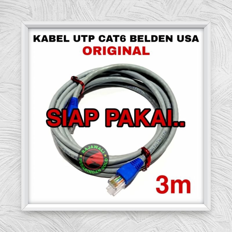 BELDEN CAT6 3 เมตร LAN UTP CABLE สาย BELDEN UTP ดั้งเดิม