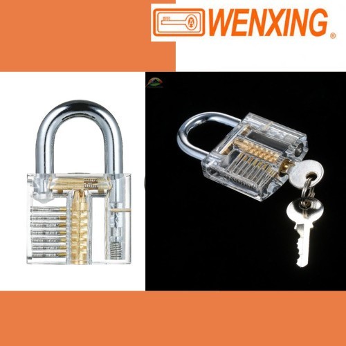 Transparent Practice PadLock Target Lock Picking Practice PadLock