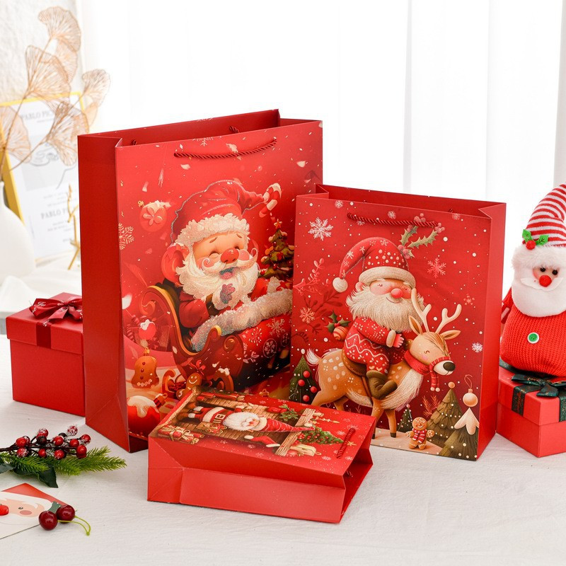 Agftoys Paperbag Merry Xmas ดอกไม้คริสต์มาสที่ดี Snowman Santa Cool