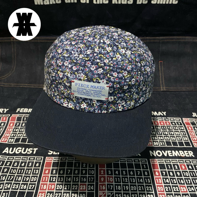 Piecemaker Kr Floral Five Panel Blue Cap OSFA