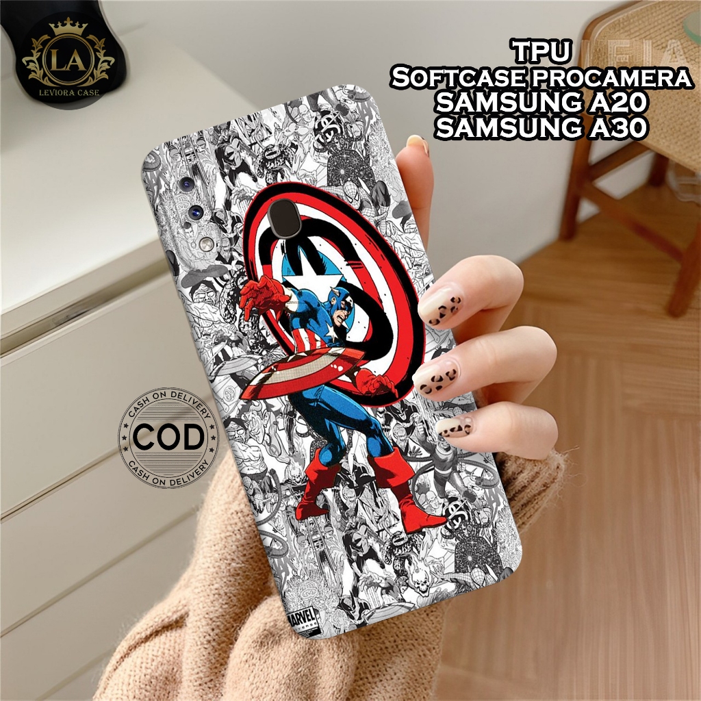 เคส HP Samsung A20 / A30 ใหม่ล่าสุด - เคสแฟชั่น Spiderman - Samsung A20 / A30 Softcase - เคสกล้อง Pr