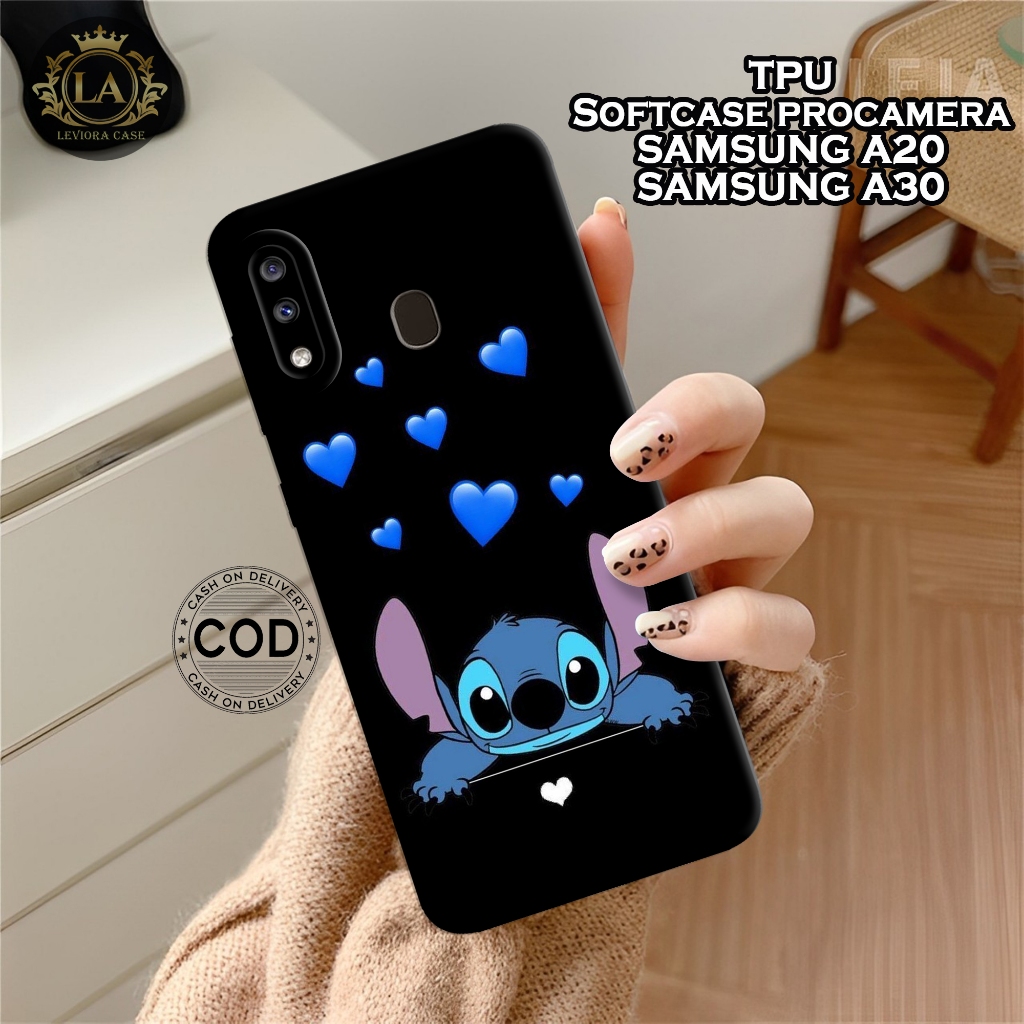 เคส HP Samsung A20 / A30 ใหม่ล่าสุด - เคส Stitch แฟชั่น - Samsung A20 / A30 Softcase - เคสกล้อง Pro 