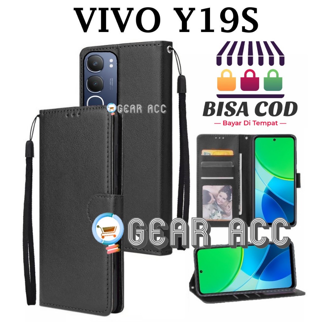 VIVO Y19S FLIP LEATHER CASE PREMIUM-FLIP WALLET CASE LEATHER สําหรับ VIVO Y19S - WALLET CASE-FLIP CO