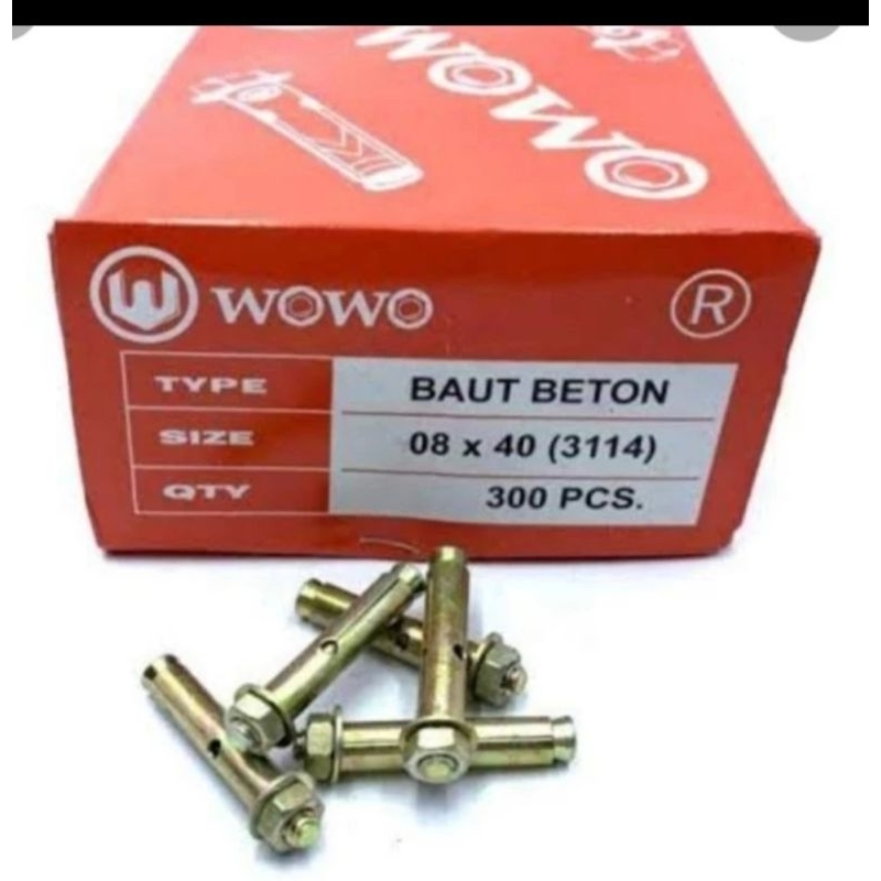 Dynabolt 8x40 wowo, โบลท์คอนกรีต 8x40 wowo, ไดนาโบล 8x40