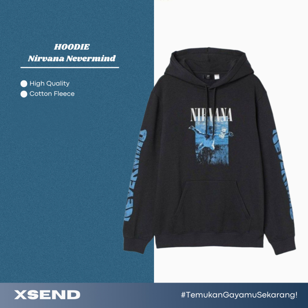 Hm Nirvana Nevermind เสื้อฮู้ดเด็ก