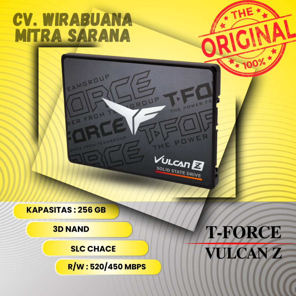 กลุ่มทีม T-Force Vulcan Z 256gb SSD Gaming 2.5" Sata III 6Gbps