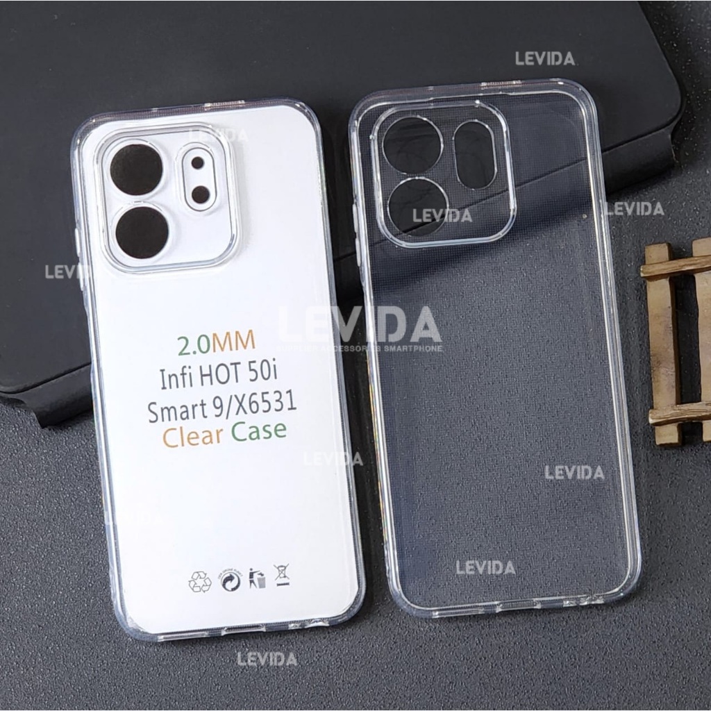 Infinix Hot 50I Infinix Smart 9 Infinix Smart 9 HD Softcase Clear 2.0mm Clear Case Infinix Hot 50I I
