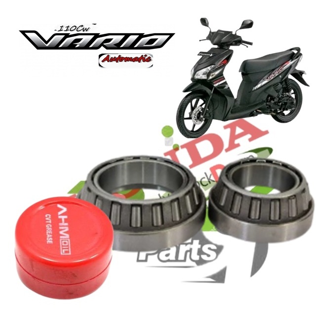 แพ็คเกจคอลัมน์พวงมาลัยแข่งไม้ไผ่สําหรับ Honda Vario คาร์บูเรเตอร์ Vario Agnes Vario 110 + จาระบี Hon