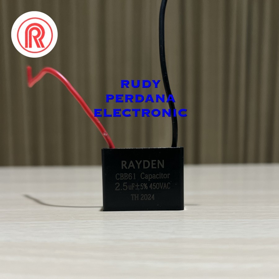 ปั๊มน้ํา FAN BOX CAPACITOR 2.5UF 450V 2.5 UF 450 VOLT CBB61 RAYDEN