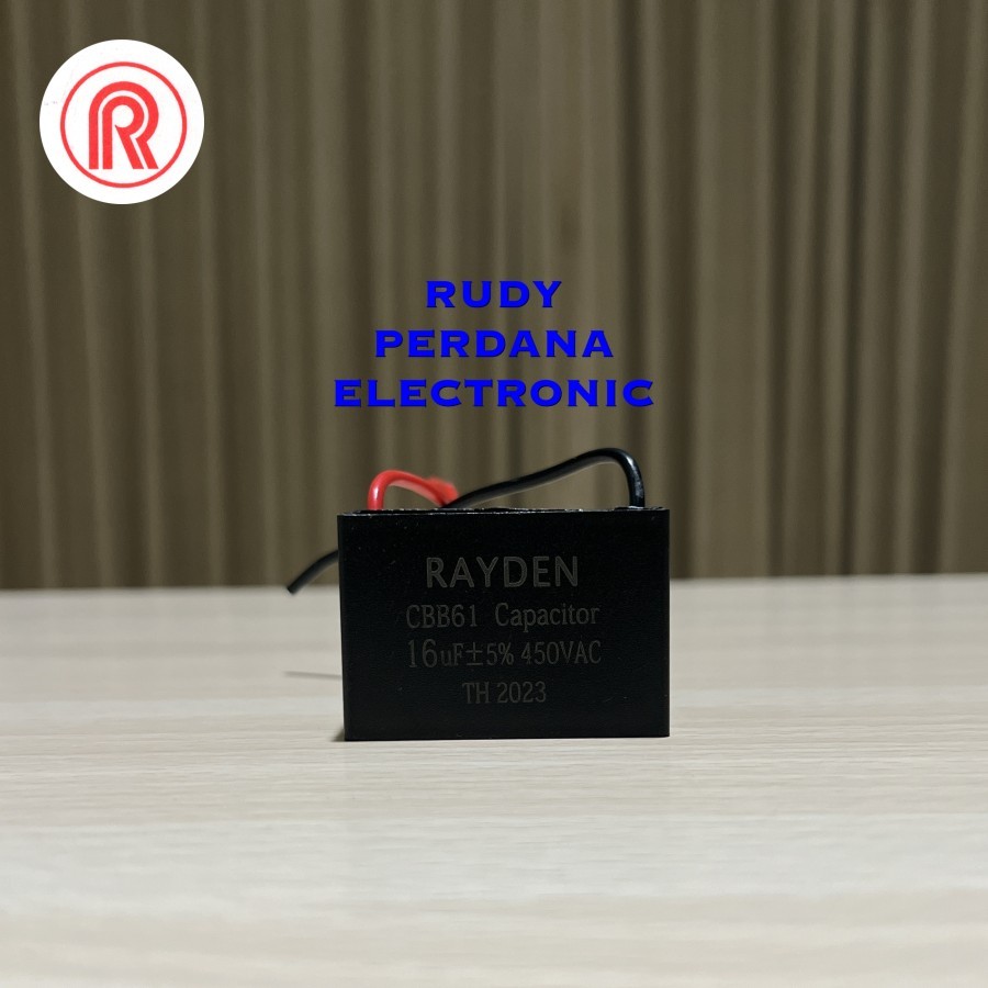 ปั๊มน้ํา FAN BOX CAPACITOR 16UF 450V 16 UF 450 VOLT CBB61 RAYDEN