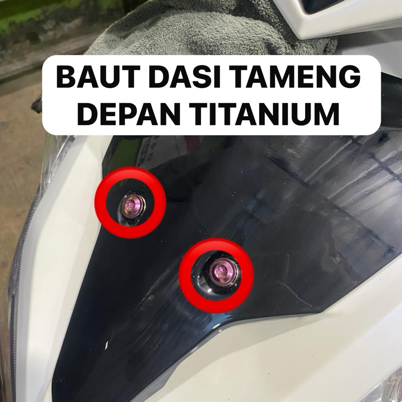 ด้านหน้า SHIELD BOLT TITANIUM TIE BOLT สําหรับรถจักรยานยนต์ทั้งหมด