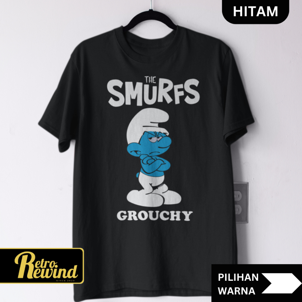 Smurf6 Comic T-Shirt Adult T-Shirt Size S - 7XL Big Size Jumbo and Childrens T-Shirt Size XS - XL (อ