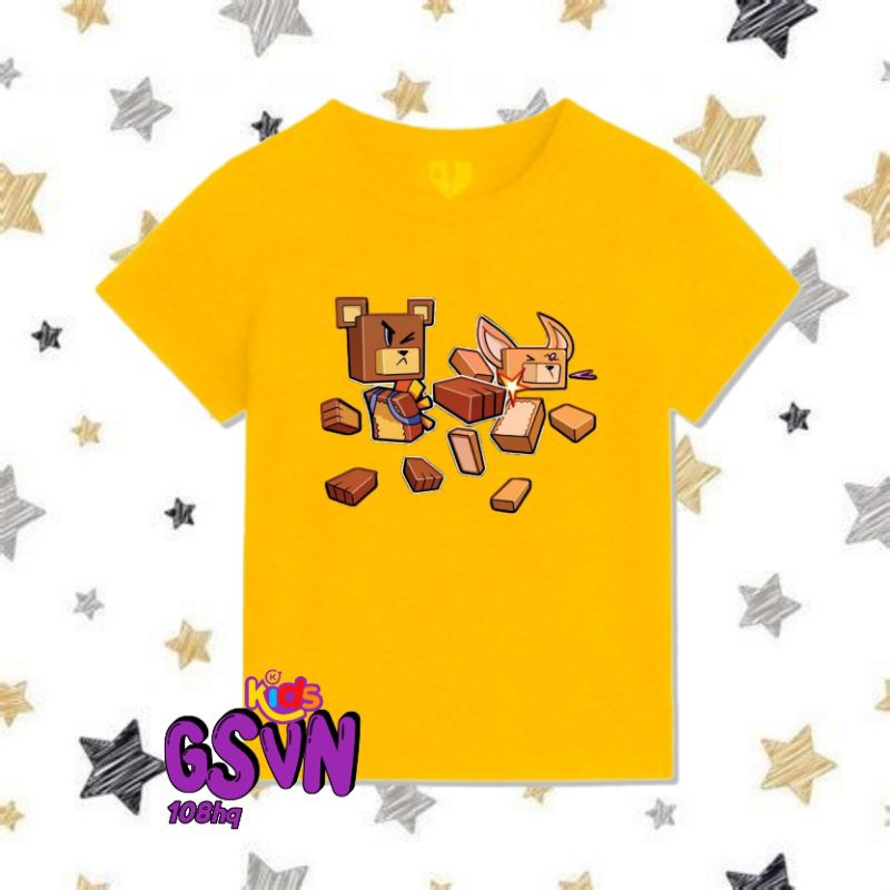 CHILDRENS CLOTHING T-SHIRTS - ใหม่ล่าสุด SUPER BEAR ADVENTURE GAME YOUTUBE TSHIRT AGE 2 3 4 5 6 7 8 