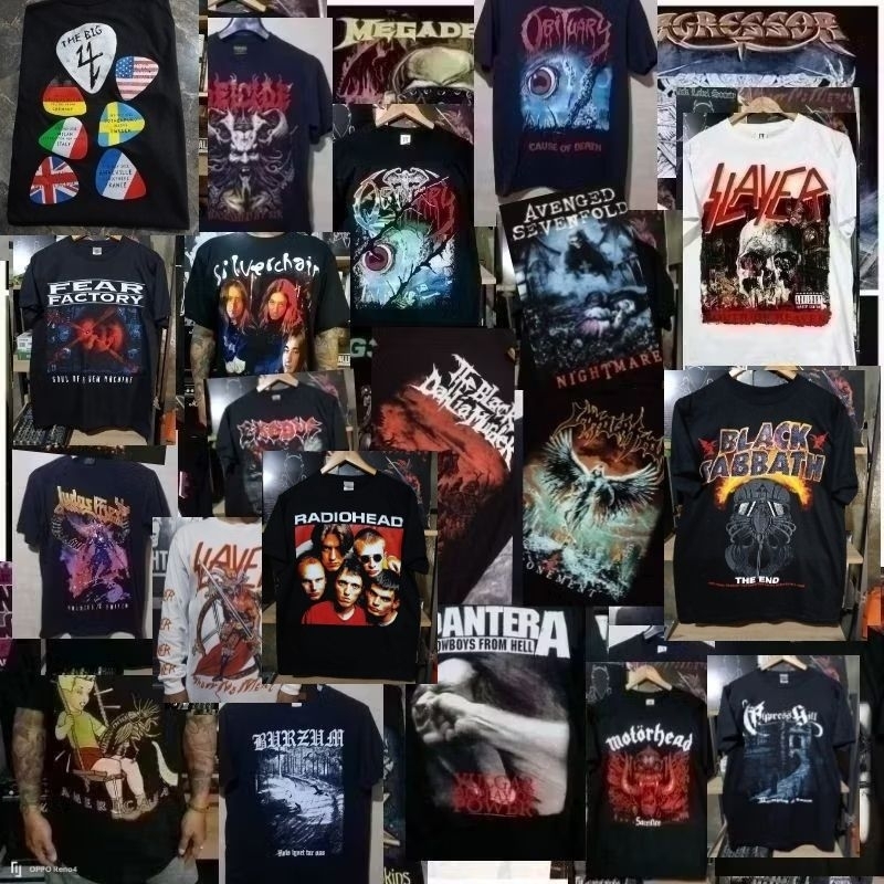 Judaspriest/exodus/megadeth/entombed/helloween/avenged/origin Band เสื้อยืด