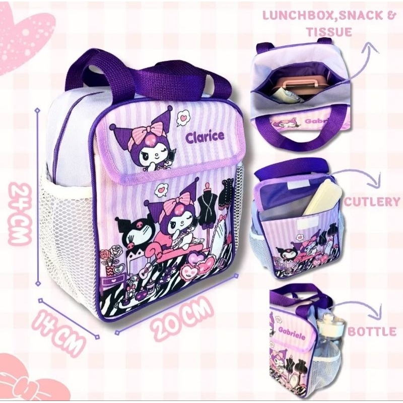 CUSTOM CHILDRENS LUNCH BAG School LUNCH Bag CHILDRENS LUNCH BAG Meal Bag