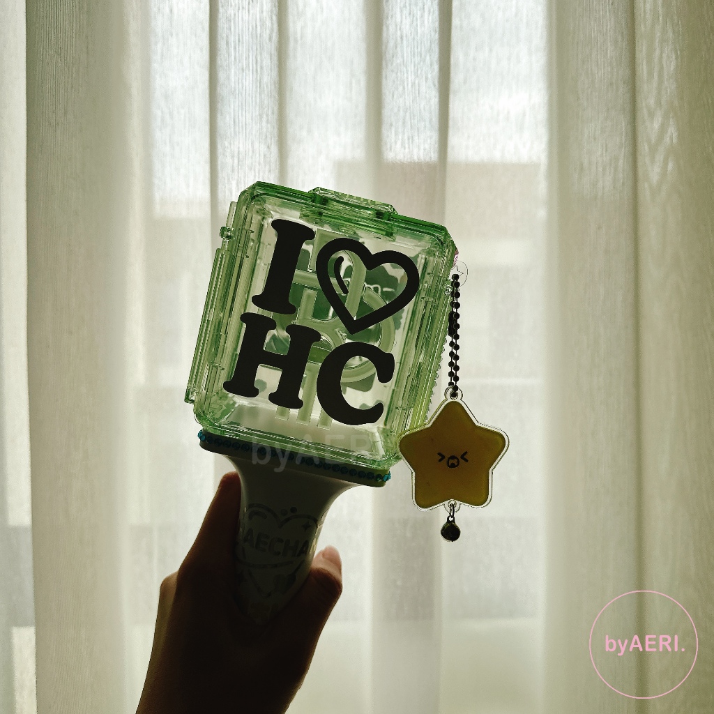 สติ๊กเกอร์ I LOVE DECO LIGHTSTICK STICKER REFLECTIVE HOLOGRAM (I HEART MEMBER INITIAL heart 127 dream wayv wish neobong REFLECTIVE)