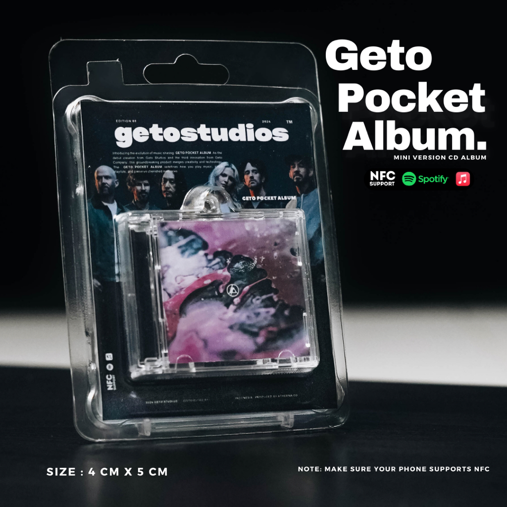 Linkin Park NFC Pocket Mini Album - พวงกุญแจอัลบั้มขนาดเล็ก NFC - อัลบั้มซีดีขนาดเล็ก Gato Studios