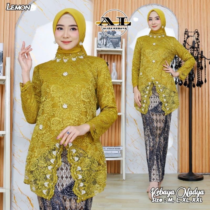 Nadia BRUKAT TULLE KEBAYA//MODERN KEBAYA//LUXURY KEBAYA// LAAMARAN KEBAYA//OFFICIAL KEBAYA