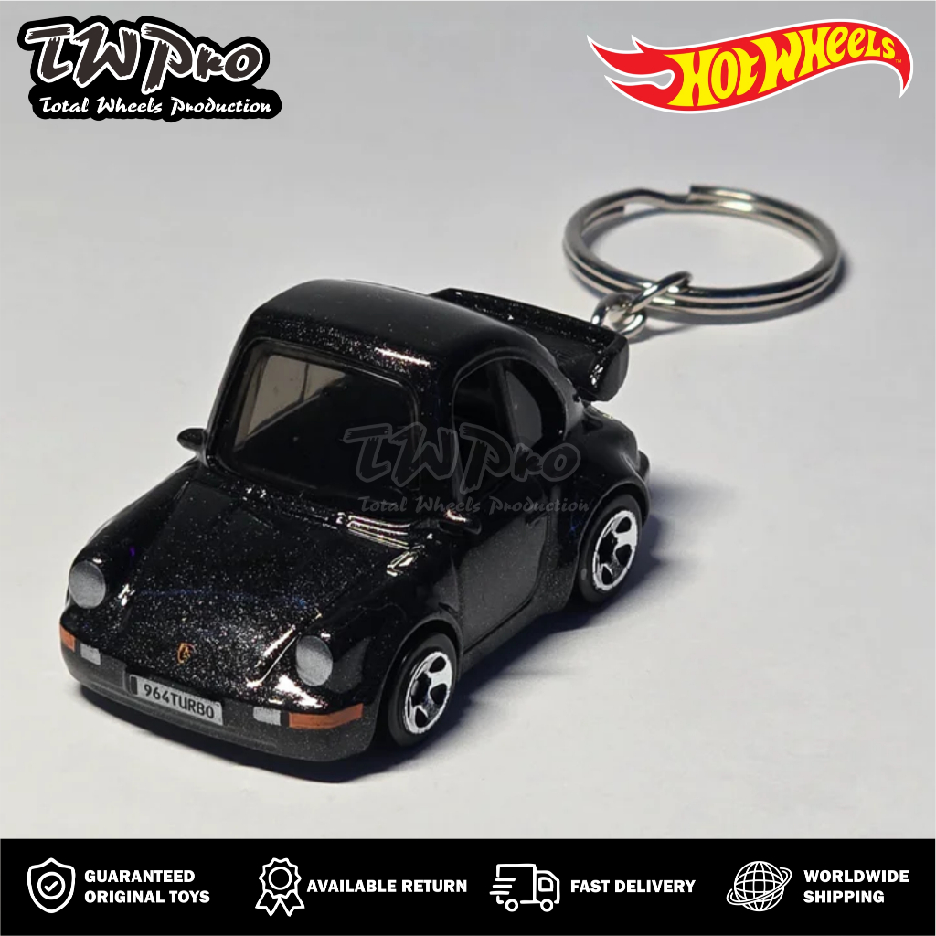 GANTUNGAN HOT WHEELS 2023 PORSCHE 911 TURBO 3.6 พวงกุญแจ [964] - กําหนดเอง - พวงกุญแจ Hot Wheels - T