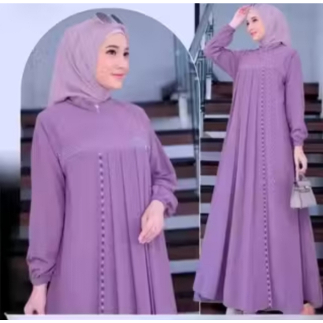 Anggun DRESS GAMIS CRINKLE SOFAROSKI MUSLIM SEQUENCE