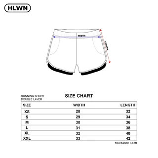 HLWN Running Unisex สั้น สีดํา - Meadow
