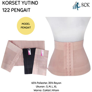 KORSET Pengecil Perut YUTIND 122 B - 901 B Pengait / Stagen Pelangsing Wanita Pasca Melahirkan - sckmenwear GROSIR