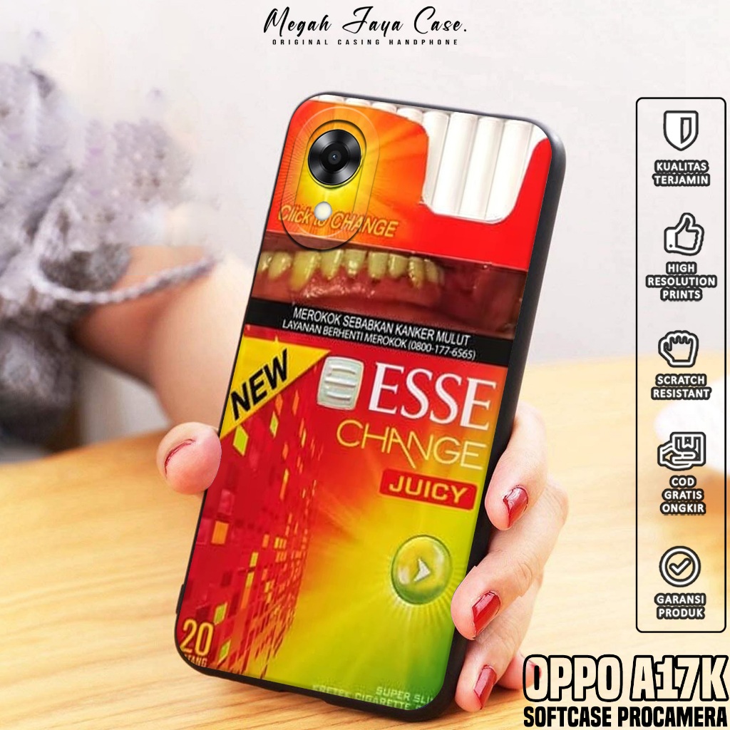 เคส HP Oppo A17K - Oppo A17K Softcase ESS Motif - เคสโทรศัพท์ Oppo A17K - เคส Oppo A17K - เคสโทรศัพท