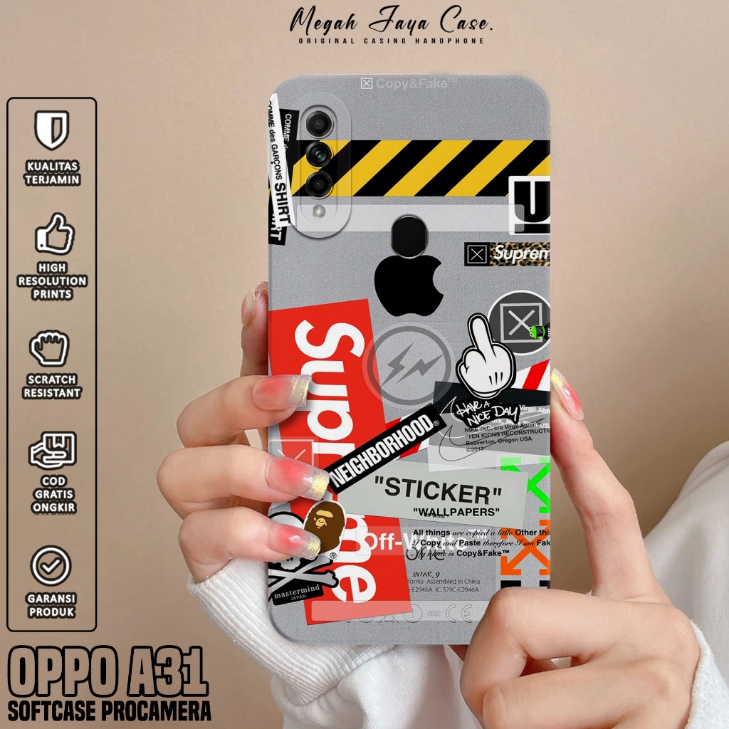 Softcase Hp Oppo A31 - Case Oppo A31 Motif BA - Casing Oppo A31 - Silicone Hp Oppo A31 - Protector H
