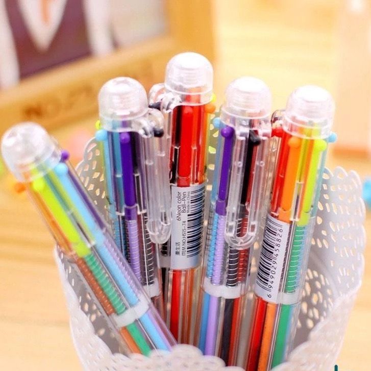 6IN1 ATK-21 PEN/6 Color in 1 ปากกาลูกลื่นและสี