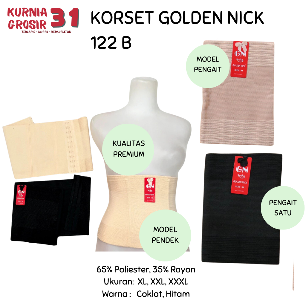 GOLDEN NICK 122 B SHORT CORSET HOOK / SLIMMING WOMEN AFTER GIVING BIRTH / STAGEN GOLDEN NICK 122B HO