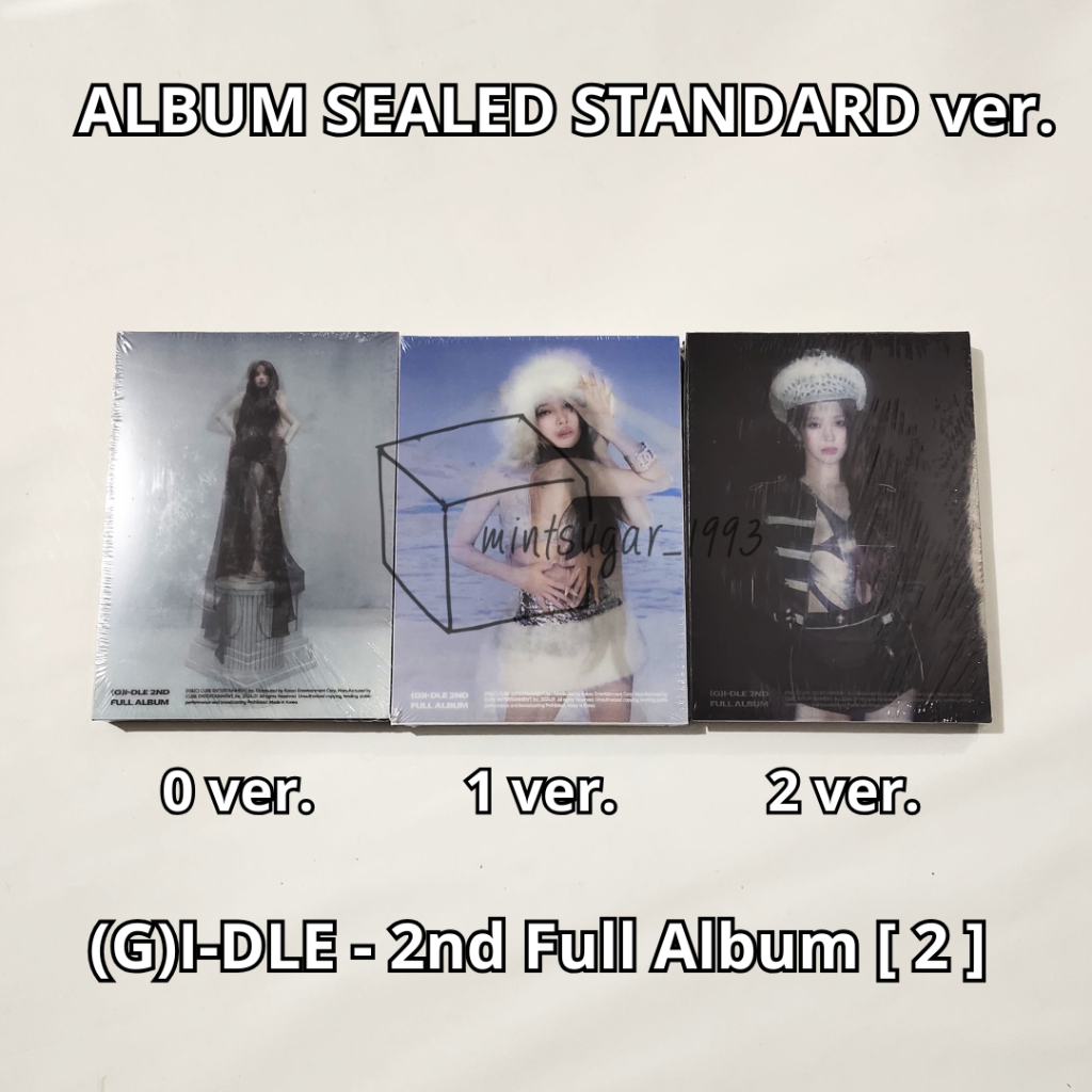 [ READY SEALED ] (G)I-DLE - อัลบั้มเต็มที่ 2 [ 2 ] ( STANDARD ver ) ( 0 ver + 1 ver + 2 vers ) GIDLE
