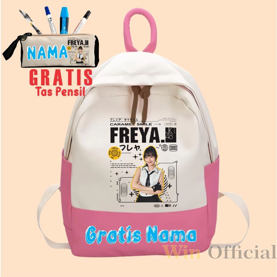 JKT48 Freya กระเป๋าเป้สะพายหลังนําเข้า, กระเป๋านักเรียนภาพ JKT 48 ล่าสุดสําหรับเด็กและผู้ใหญ่ Jkt48