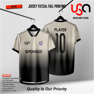2025 SB12 BISA SATUAN JERSEY FUTSAL FULL PRINTING COSTUM LOGO NAMA DAN SPONSOR