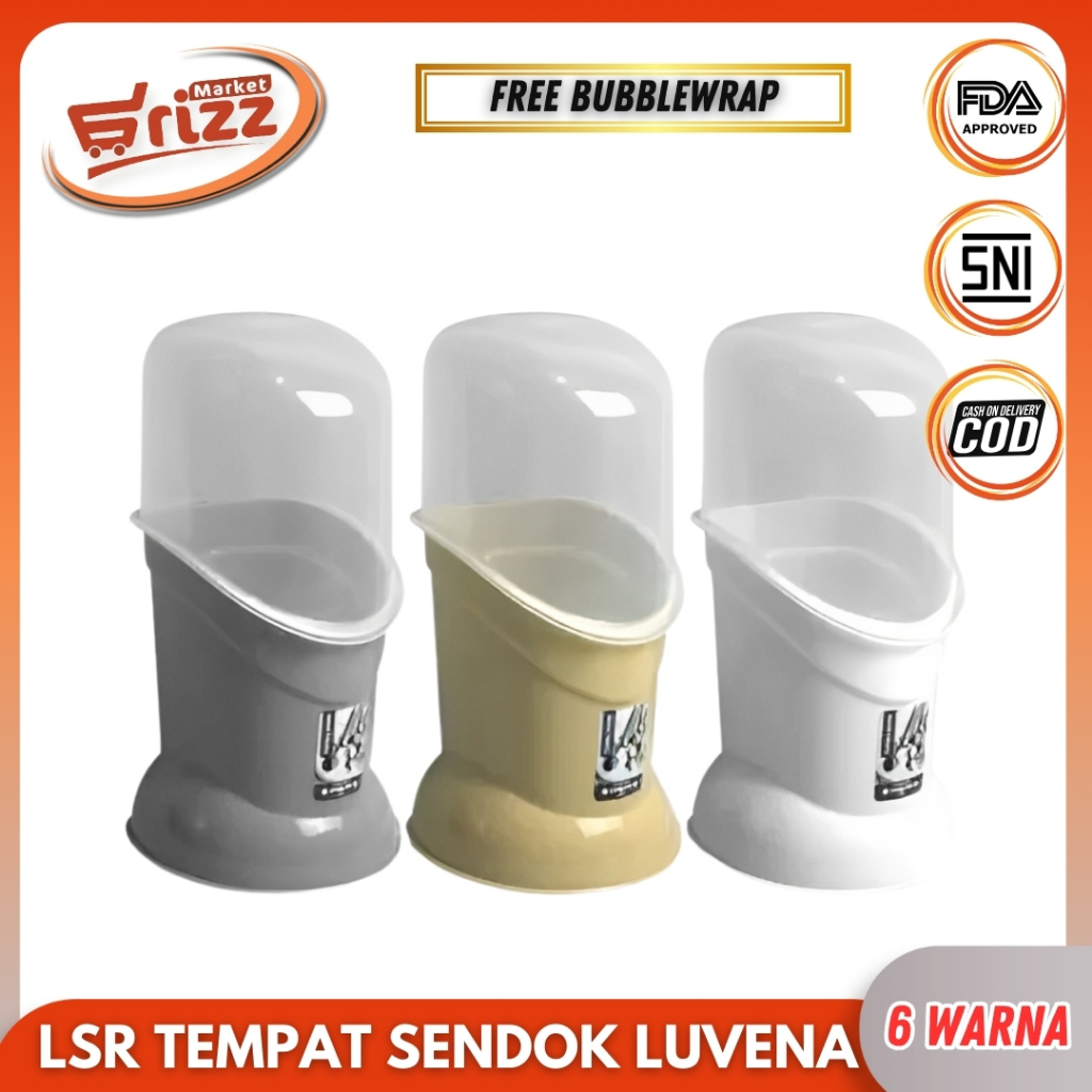 LUCKY STAR LUVENA SPOONFOLD HOLDER WITH HIGH LID / KITCHEN UTENSILS / KITCHEN SPOONFOLD HOLDER