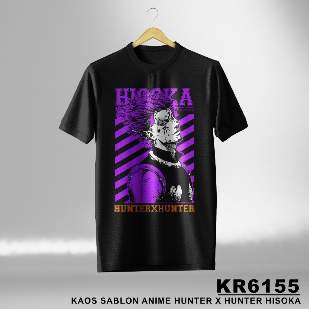 เสื้อยืดพิมพ์ลาย Hunter X Hunter Hisoka Anime
