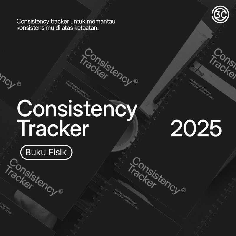 Consistency Tracker 2025 หนังสือทางกายภาพ - Habit Tracker & Agenda สินค้าทุกวัน