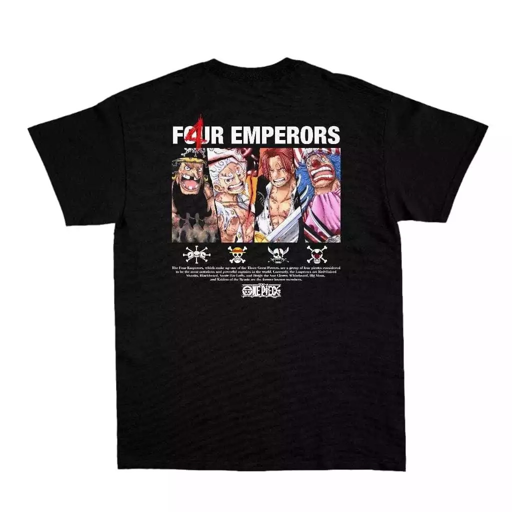 Four Emperrors Distro เสื้อยืด One Piece เสื้อยืด Luffy Shanks Marshall Buggy Combat 30s เสื้อพรีเมี