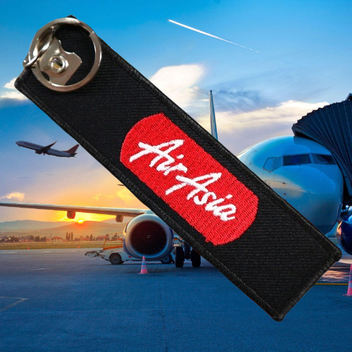 พวงกุญแจเย็บปักถักร้อย GANTUNGAN Air Asia รุ่นสอง