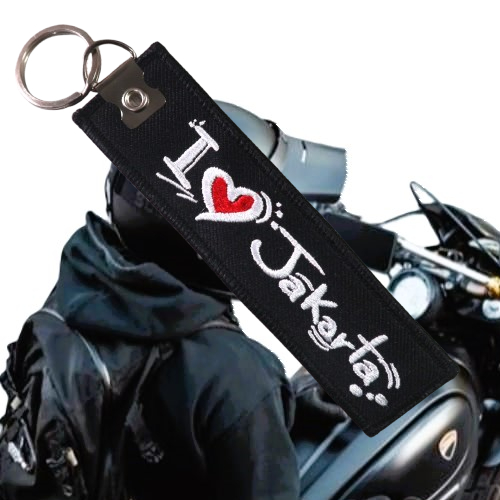 พวงกุญแจปัก GANTUNGAN I Love