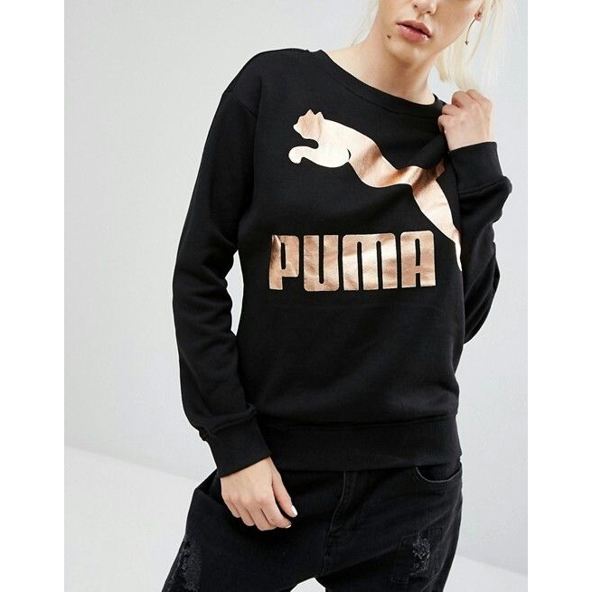 Puma Sweater Puma Crewneck เสื้อยืดแขนยาว RiB Puma Sport Puma Sweater