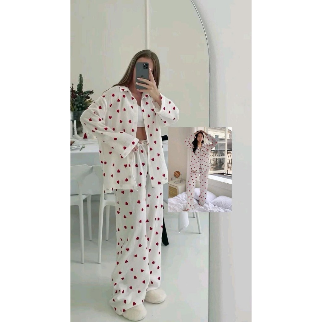 Love VS ชุดนอนสตรี / ชุดนอนหัวใจ PP