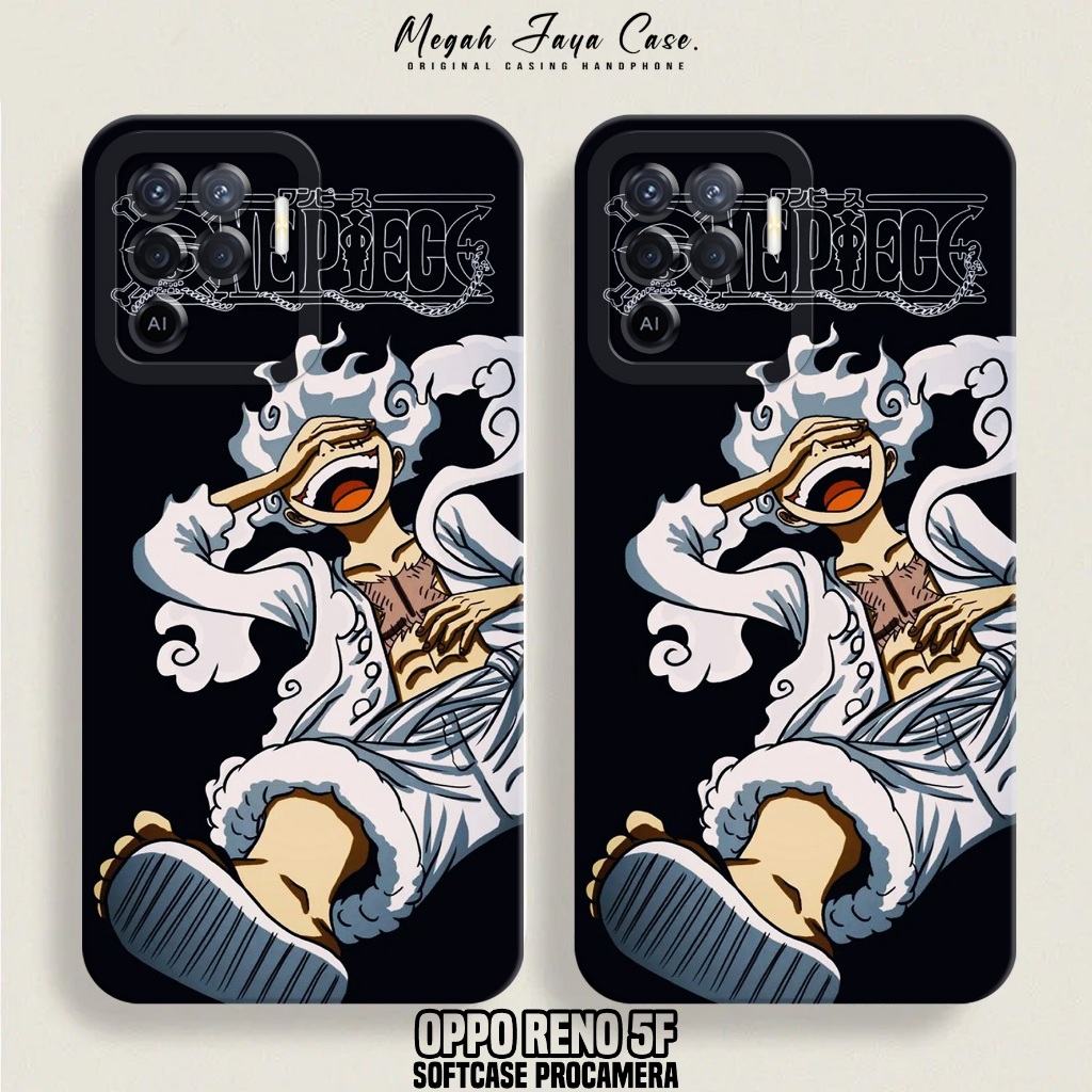 เคส HP OPPO RENO 5F - OPPO RENO 5F Softcase Lufy Gear 5 Motif - OPPO RENO 5F Phone Silicone - เคส OP