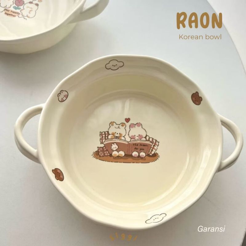 Raon ชามความงามเกาหลี / ชามความงามเกาหลีน่ารัก / ชามเซรามิกทนความร้อน
