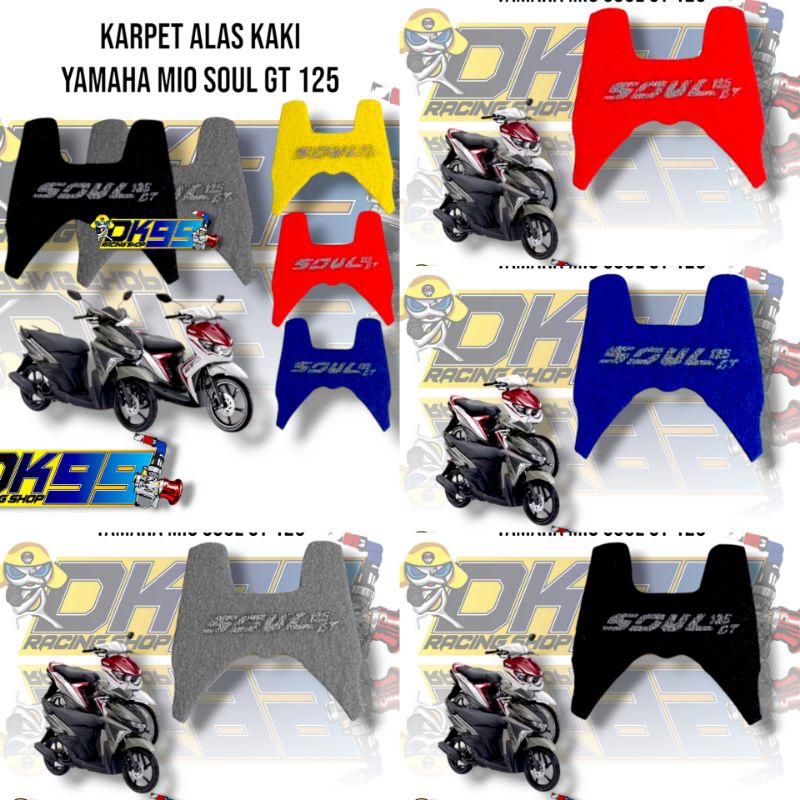 Yamaha Mio Soul GT 125 พรมพักเท้าพรมรถจักรยานยนต์ Yamaha Mio Soul GT 115 Soul GT 125 Footrest