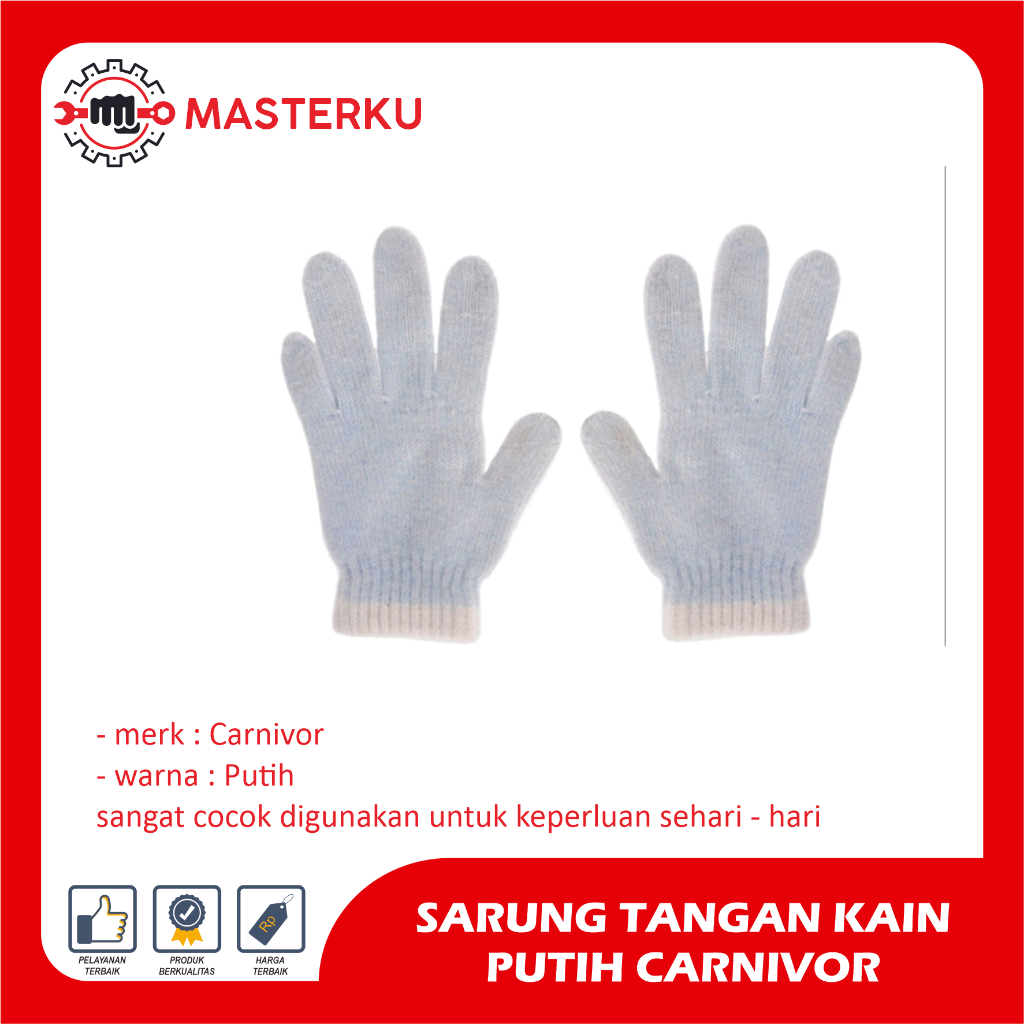 CARNIVOR/GLOVE CLOTH GLOVES/HAND PROTECTOR/WORK GLOVES