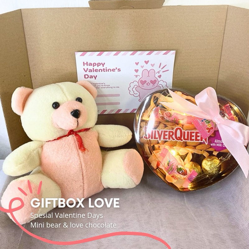 SAYGIFT Hampers Valentine Girl Anniversary Birthday Graduation Valentine | Pink Edition ตุ๊กตาช็อคโก
